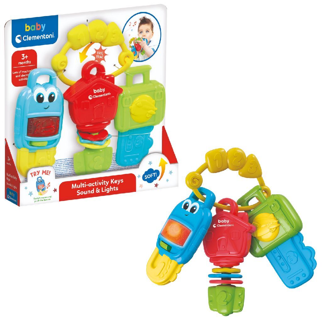 Clementoni Baby Keys with Light and Sound for 3 Months+