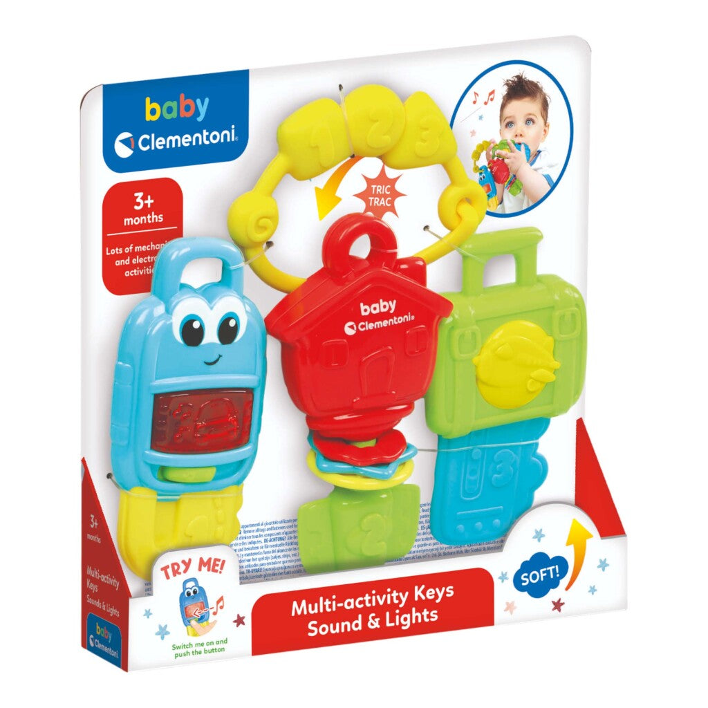 Clementoni Baby Keys with Light and Sound for 3 Months+