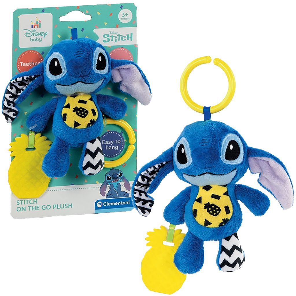 Clementoni Baby Disney Stitch Soft Rattle Blue/Yellow