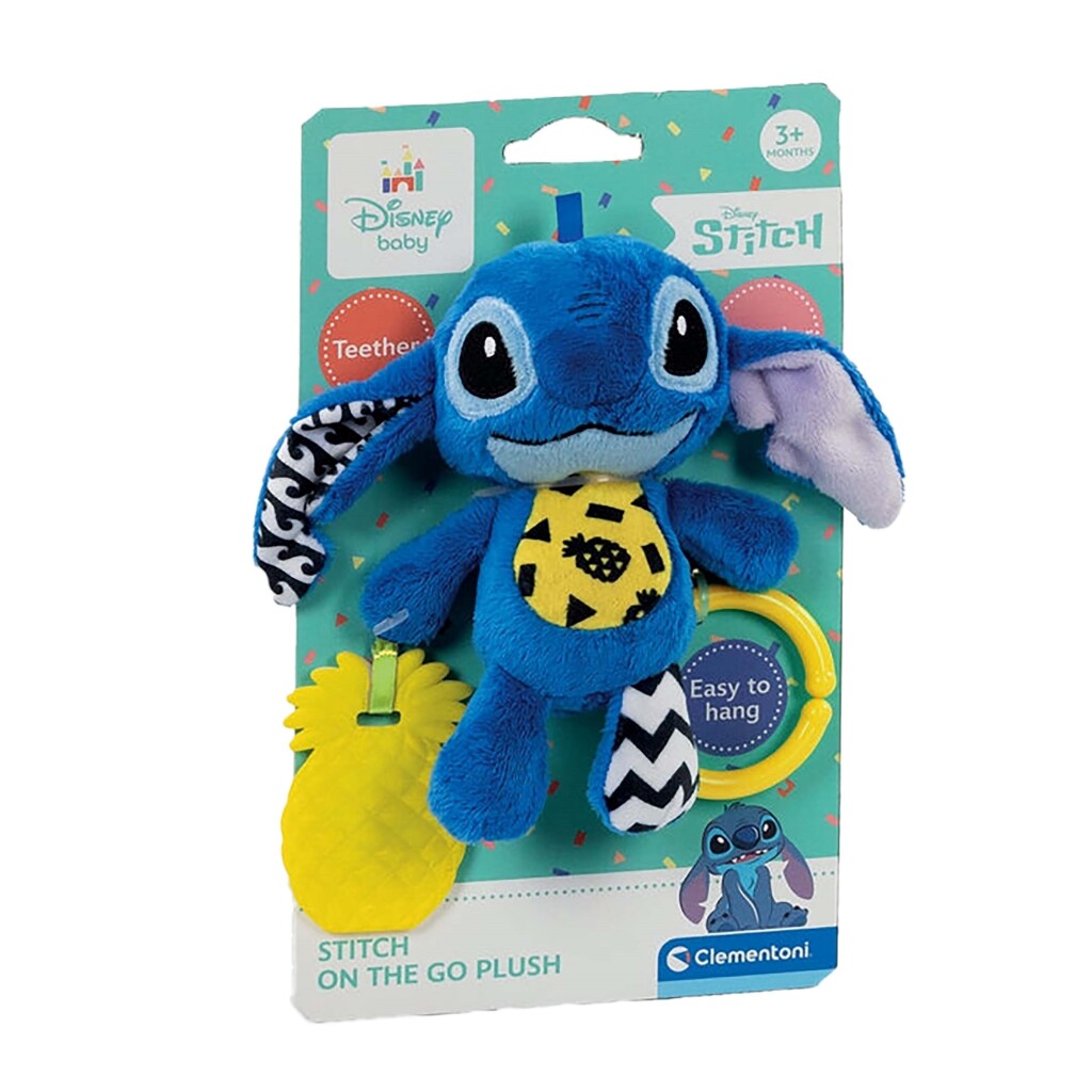 Clementoni Baby Disney Stitch Soft Rattle Blue/Yellow