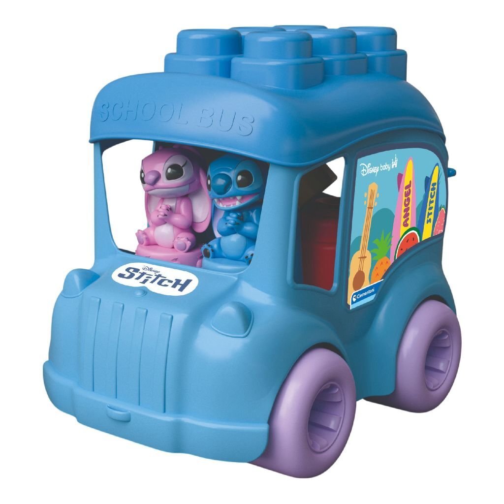 Clementoni Clemmy Disney Stitch School Bus - 2-in-1 Playset with Characters