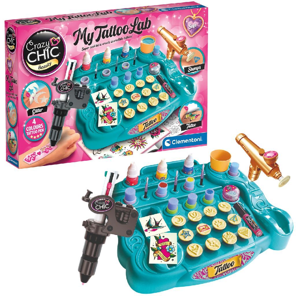 Clementoni Crazy Chic Tattoo Studio for Creative Kids