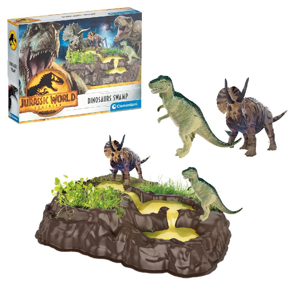 Clementoni Jurassic World Dino Swamp Playset for Kids