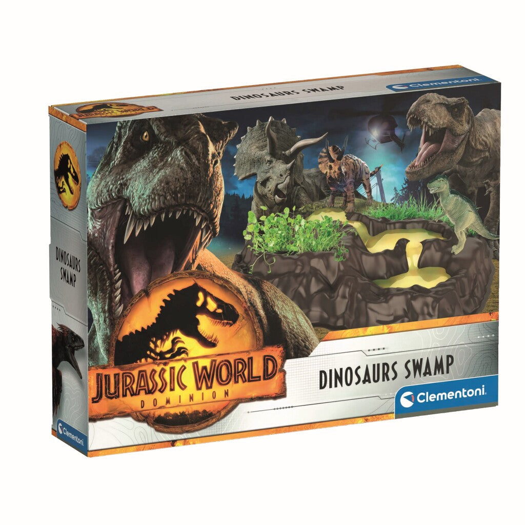 Clementoni Jurassic World Dino Swamp Playset for Kids