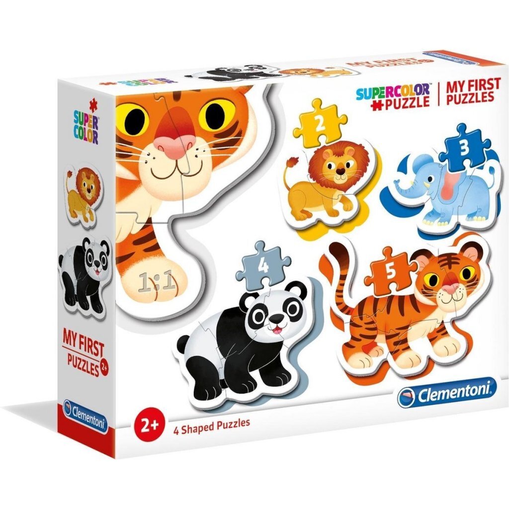 Clementoni Supercolor Puzzle My First Wild Animals 2-5 Pieces