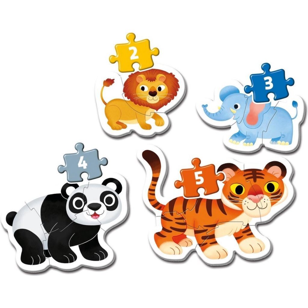 Clementoni Supercolor Puzzle My First Wild Animals 2-5 Pieces