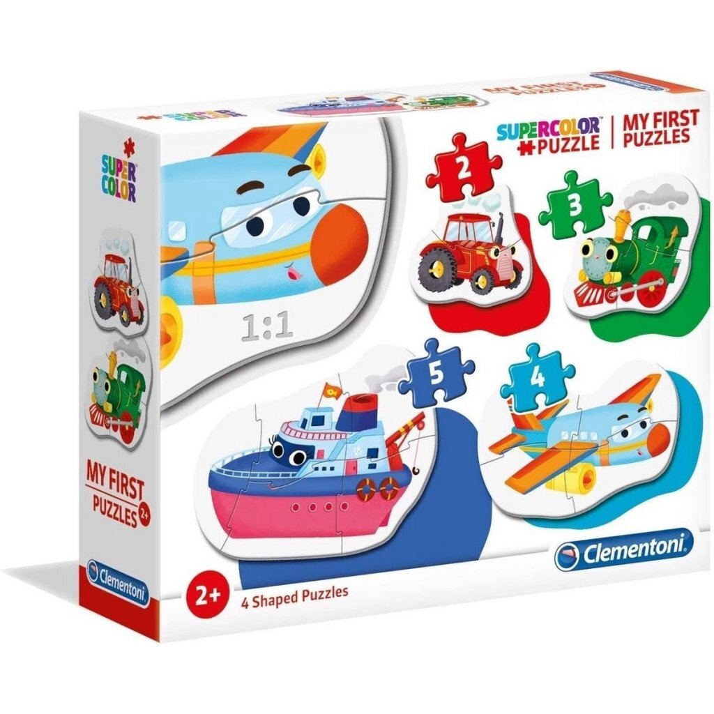 Clementoni Supercolor Puzzle My First Transport 2-5 Pieces