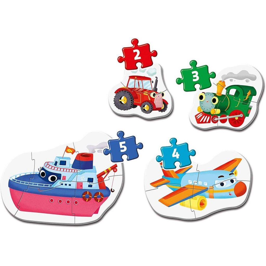 Clementoni Supercolor Puzzle My First Transport 2-5 Pieces