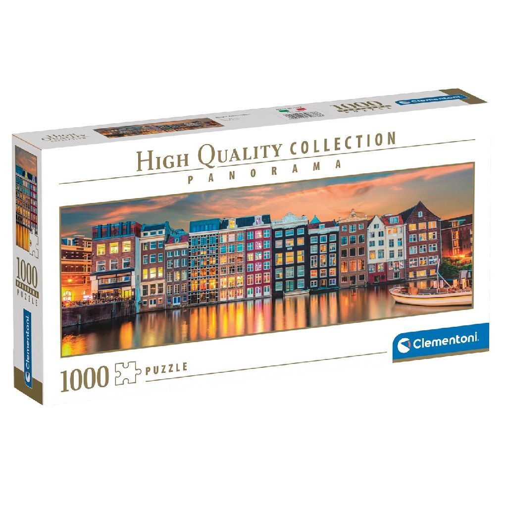 Clementoni High Quality Collection Panorama Puzzle Bright Amsterdam 1000 Pieces