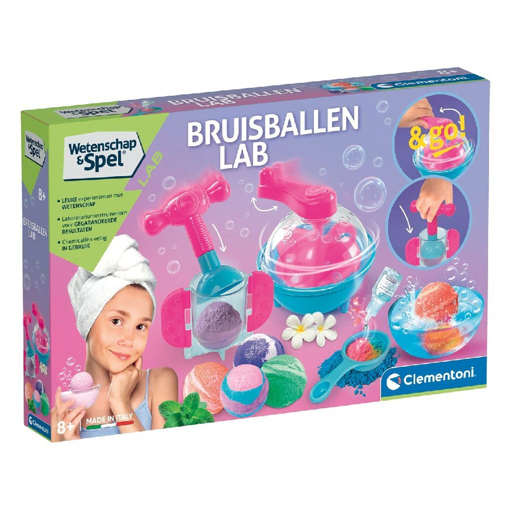 Clementoni Science and Play Bath Bombs Lab for Ages 8+