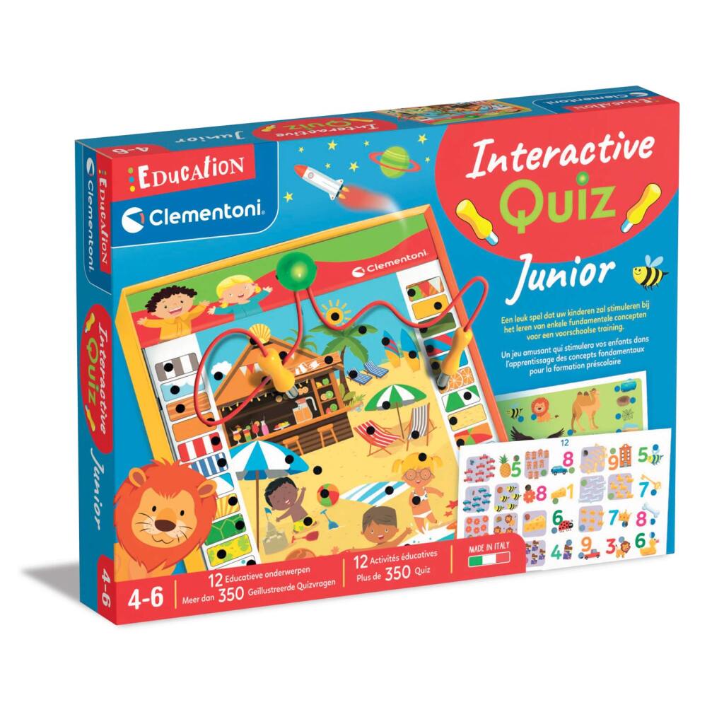 Clementoni Interactive Quiz Junior - Educational Game for Ages 4-6