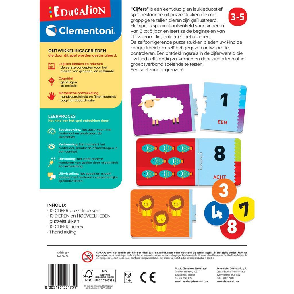 Clementoni Education Numbers Educational Game for Ages 3-5