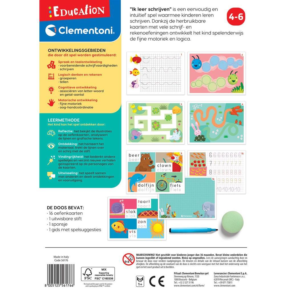 Clementoni I Learn to Write Educational Game for Ages 4-6