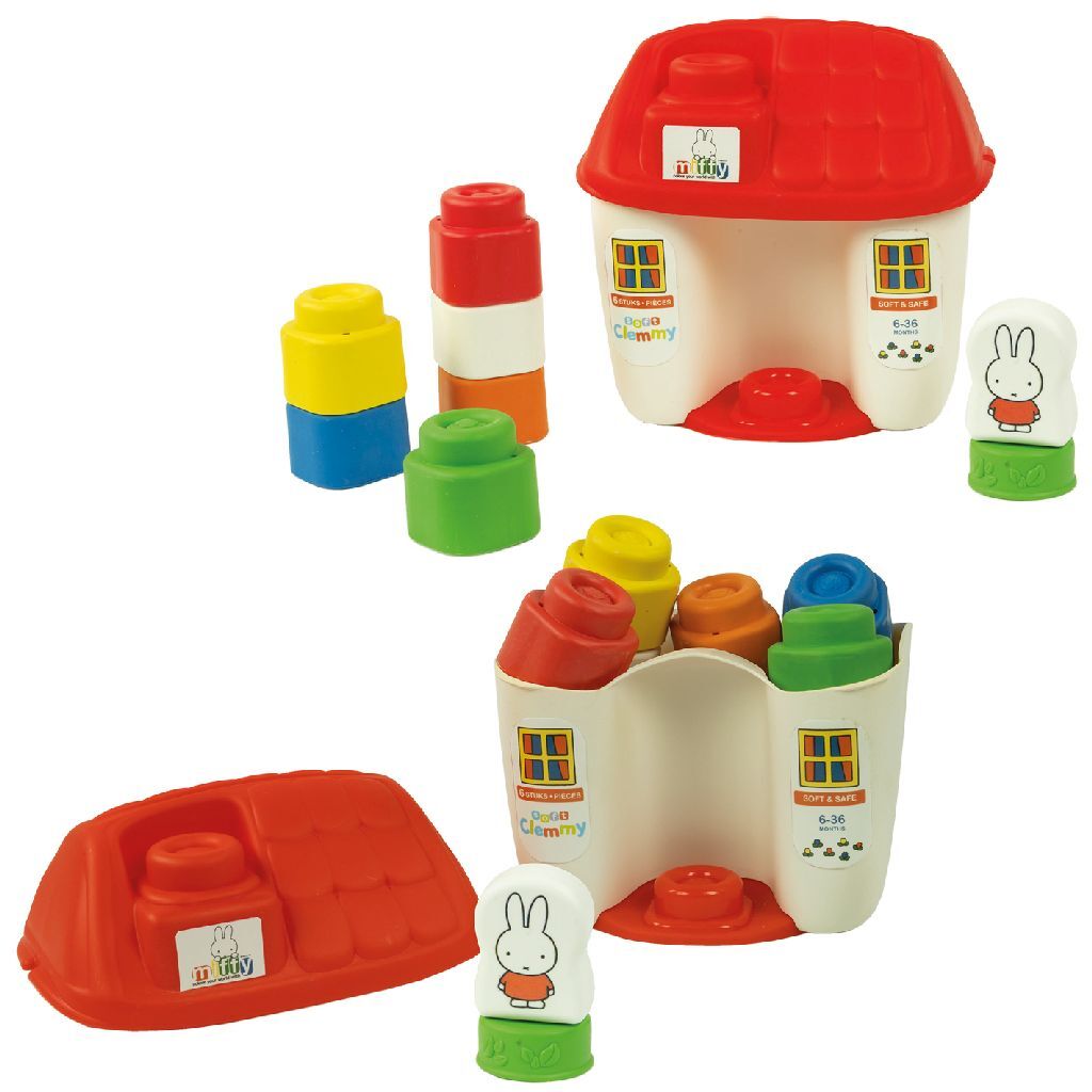 Clementoni Clemmy Miffy House - Playhouse with Textures and Blocks
