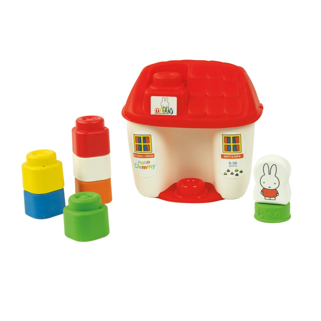 Clementoni Clemmy Miffy House - Playhouse with Textures and Blocks