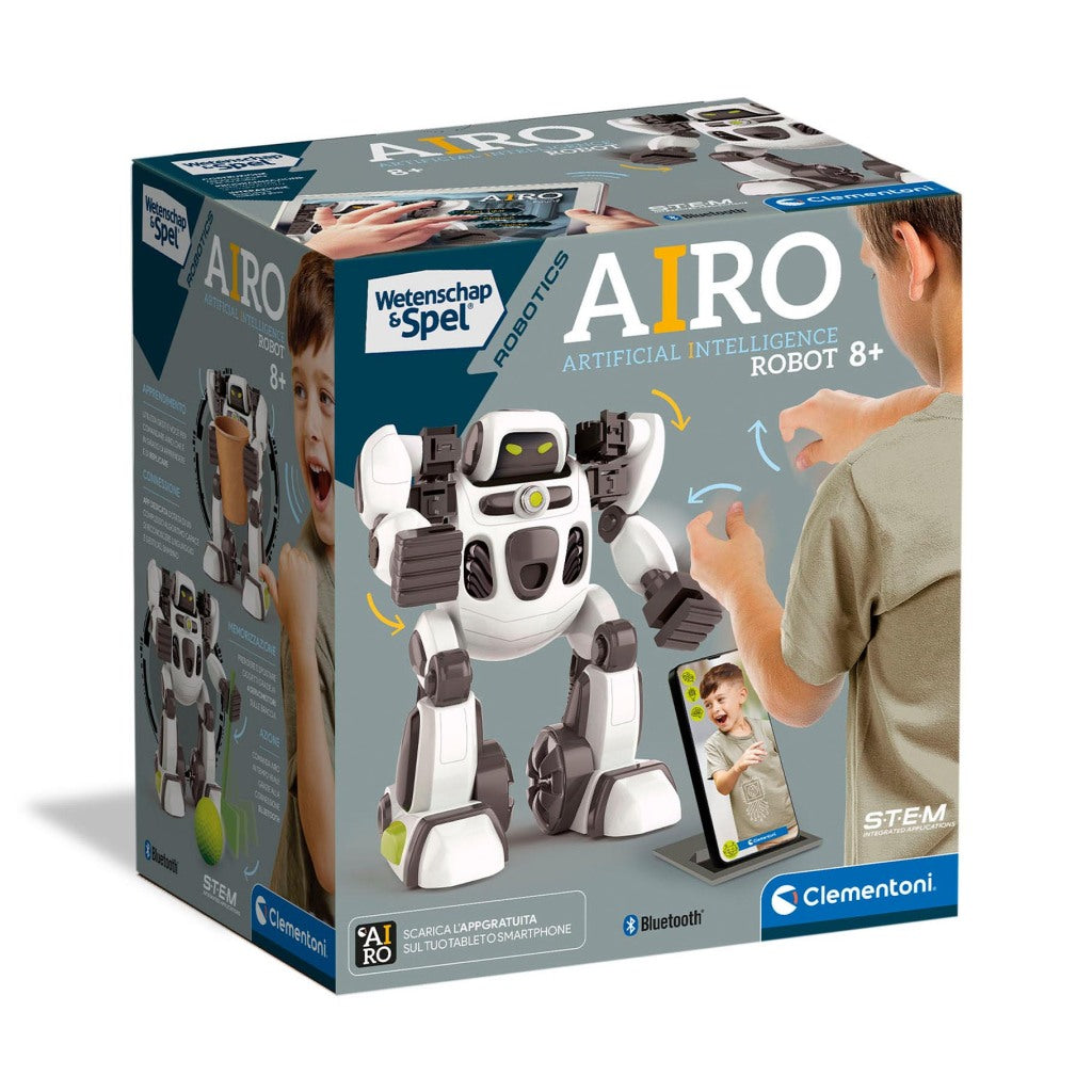 Clementoni Interactive Robot AIRO - AI-Powered Robot for Ages 8+