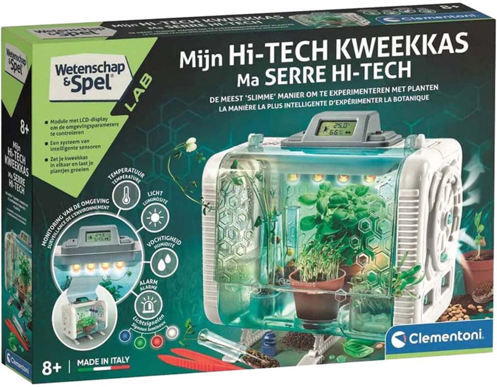 Clementoni Science Greenhouse Kit with Temperature Meter for Ages 8 and Up