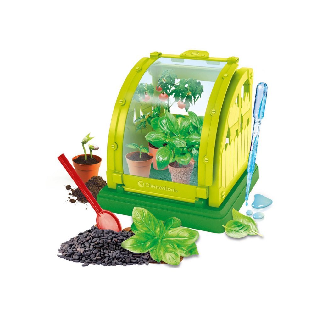 Clementoni Mini Greenhouse Experiment Kit for Ages 7+, 21 x 15 x 5 cm