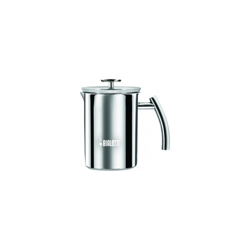 Bialetti Milchaufschäumer Cappuccinatore Edelstahl Induktion, 330ml Induktionsgeeigneter Milchaufschäumer aus Edelstahl mit patentiertem Doppelscheibenrührer für eine besonders cremig geschlagene Milch. (3990) afbeelding 1