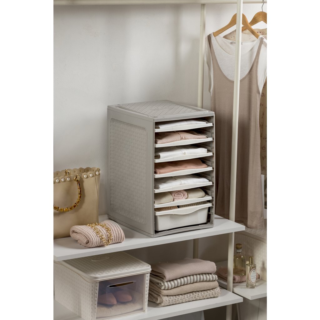 Bama Ri,ordino Storage System 34x41x53 cm Taupe/White