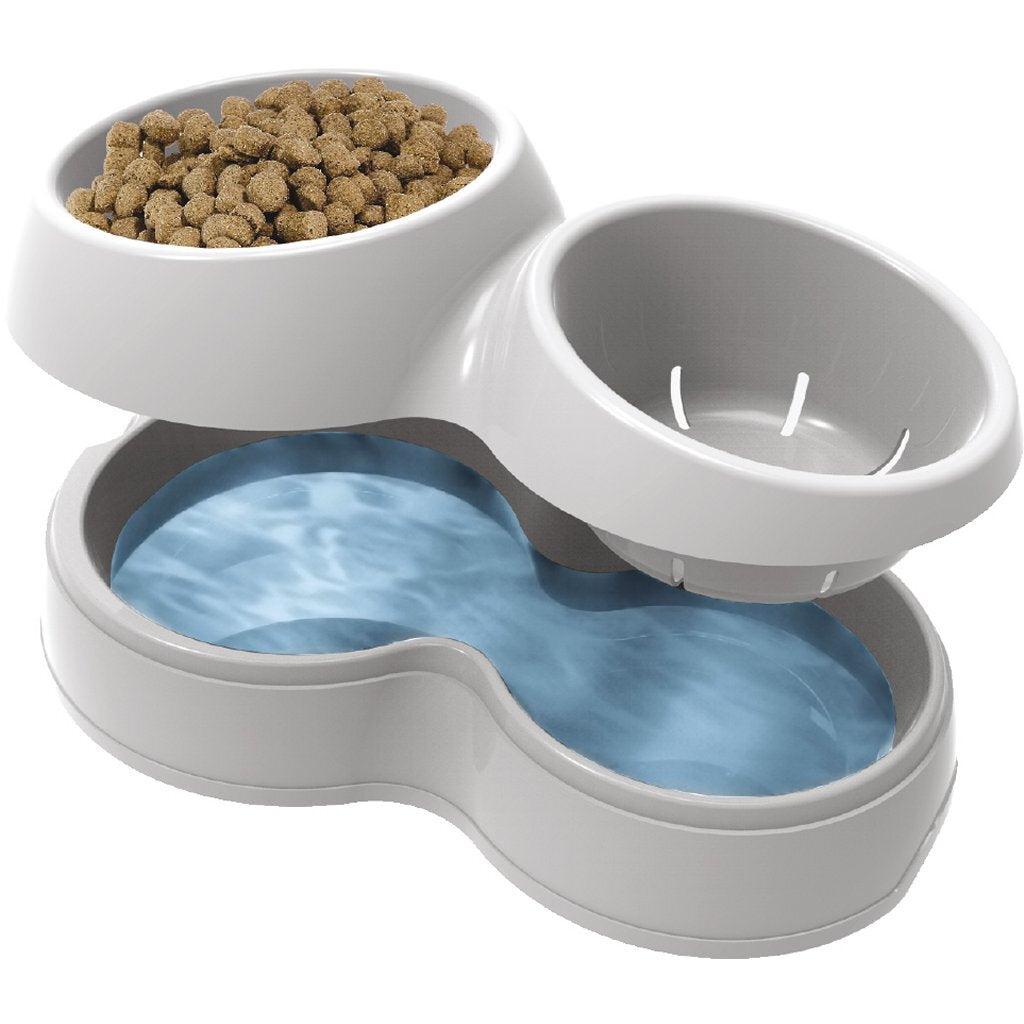 Bama Pet Food Bowl with Water Reservoir 44x27x12 cm Various Versions