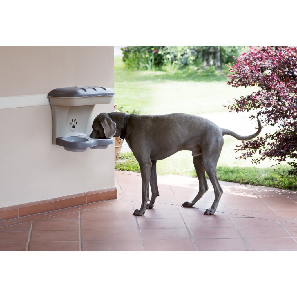 Bama Pet Dog Food Bowl 48x27x42 cm Taupe