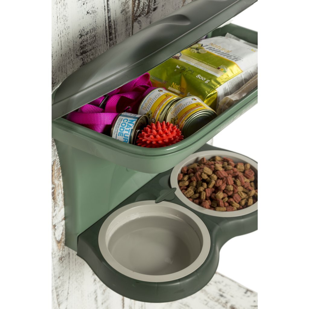 Bama Pet Dog Food Bowl 48x27x42 cm Green