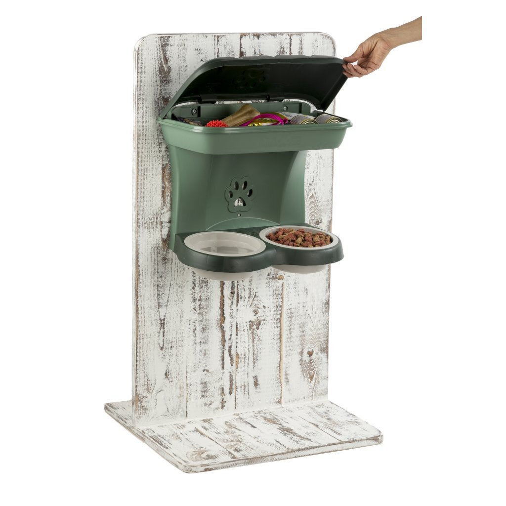 Bama Pet Dog Food Bowl 48x27x42 cm Green