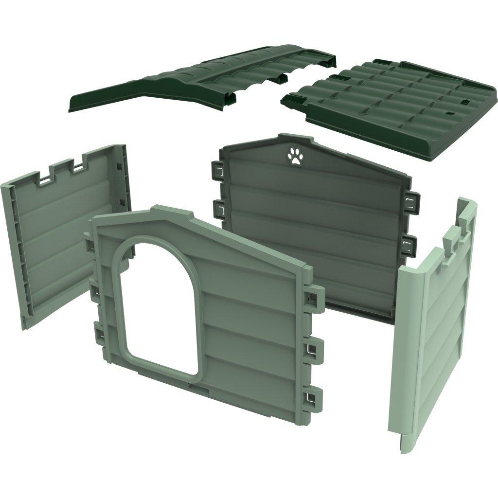 Bama Pet Cuccia Doghouse 89x75x62 cm Green