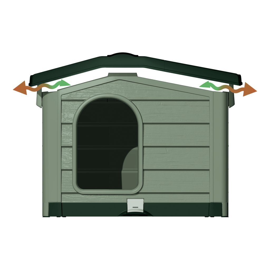 Bama Pet Cuccia Doghouse 89x75x62 cm Green