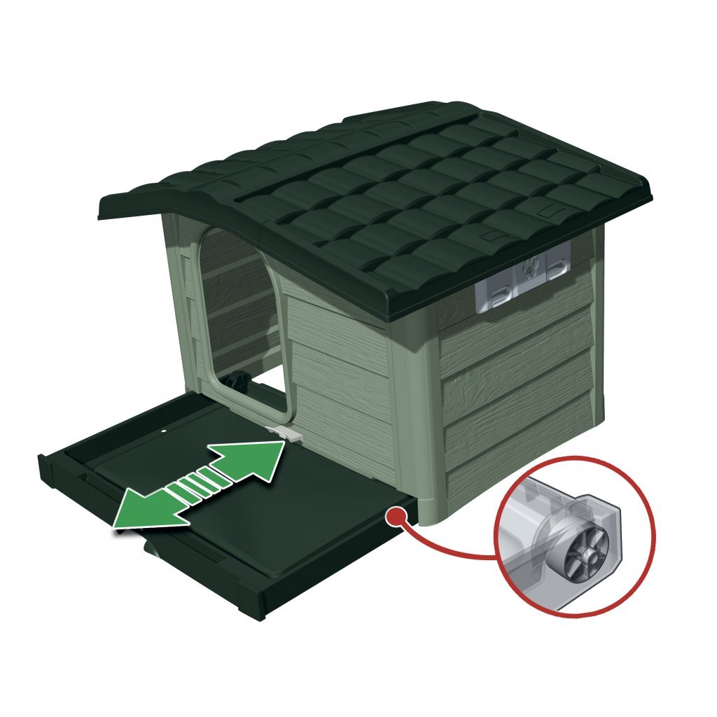 Bama Pet Cuccia Doghouse 89x75x62 cm Green
