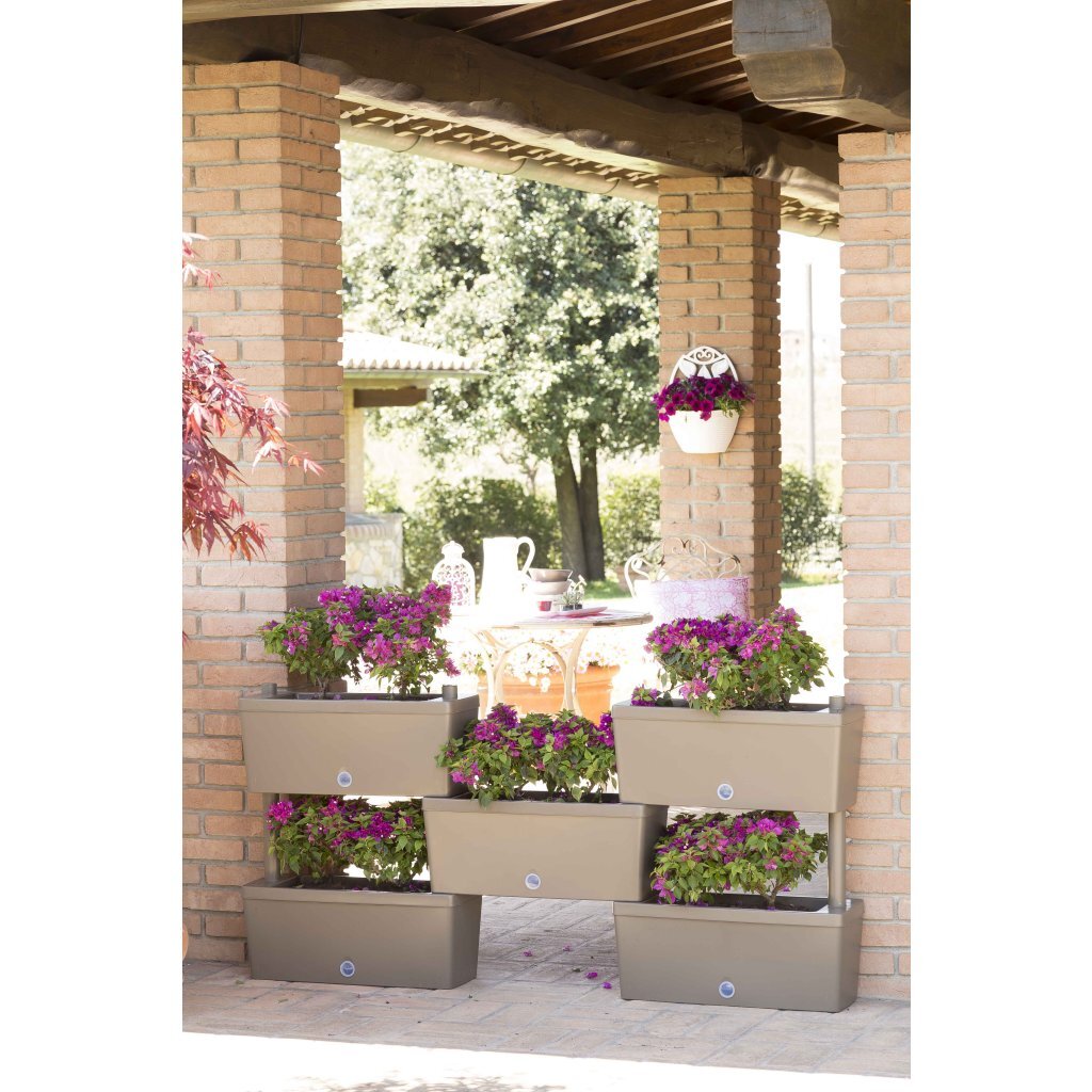 Bama Brick Connectable Planters 75 L 59x23x27 cm Taupe