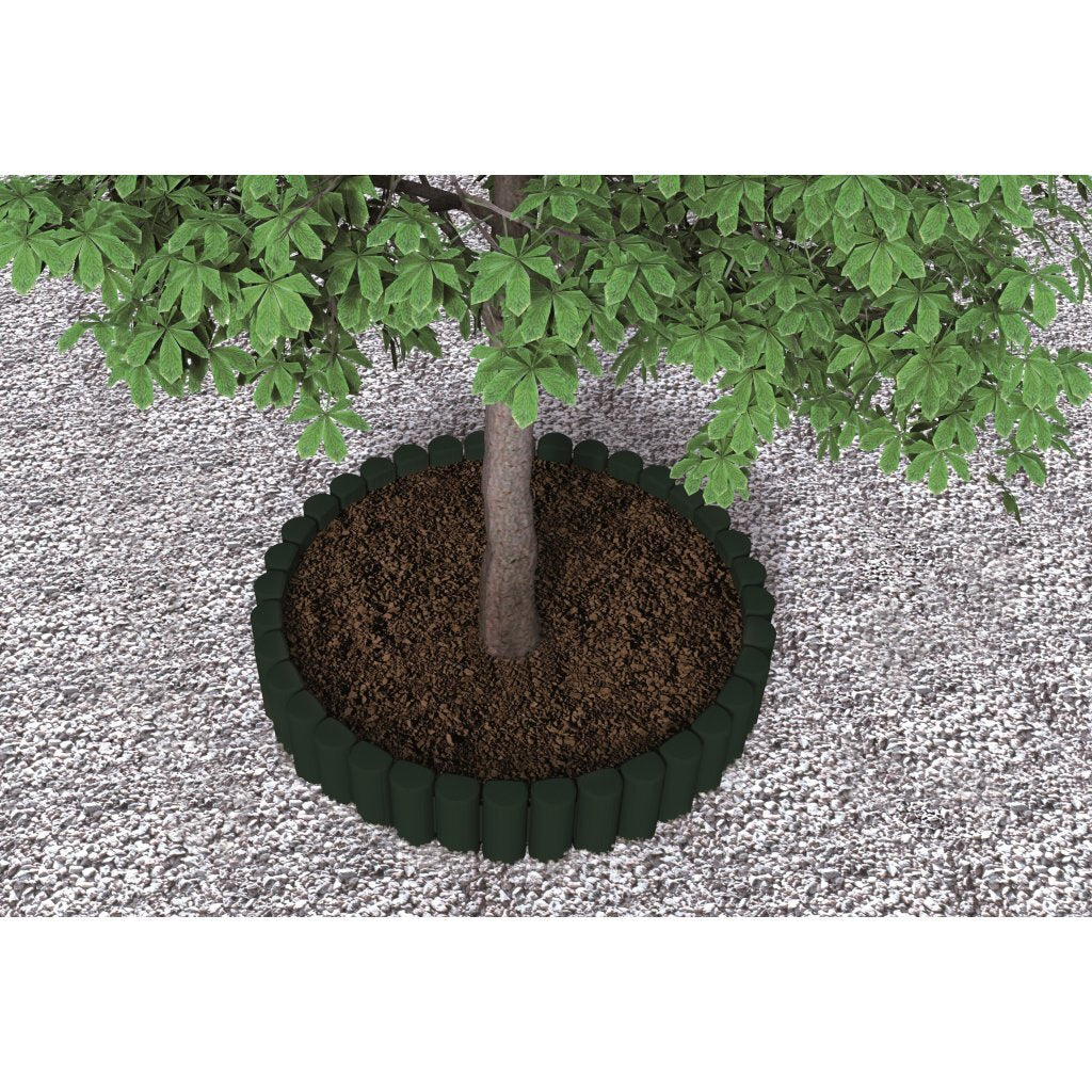 Bama Garden Modular Edging Faux Wood 38.5x15 cm 6 Pieces Green