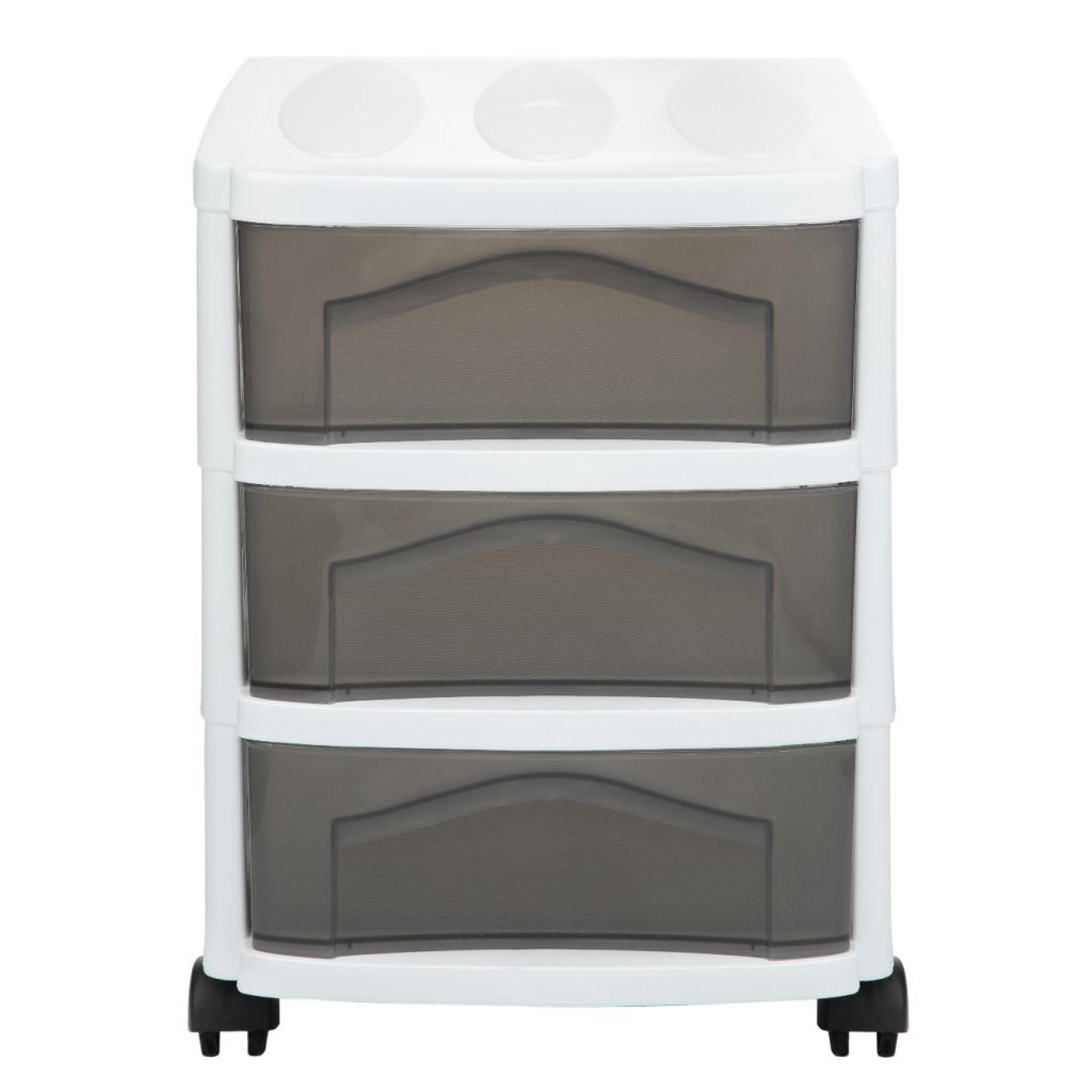 Bama Big Hobby Drawer System 3 Drawers 30x30x40 cm White/Grey