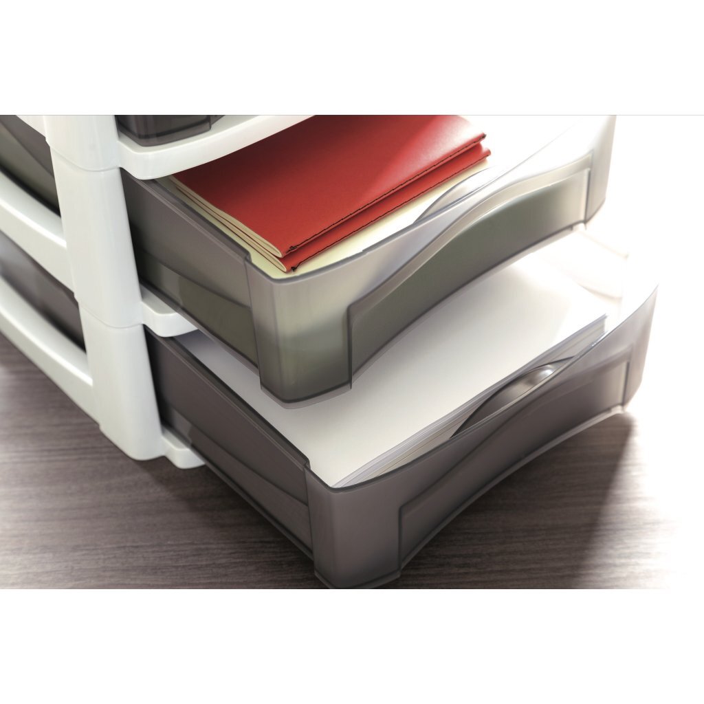 Bama Big Hobby Drawer System 3 Drawers 30x30x40 cm White/Grey