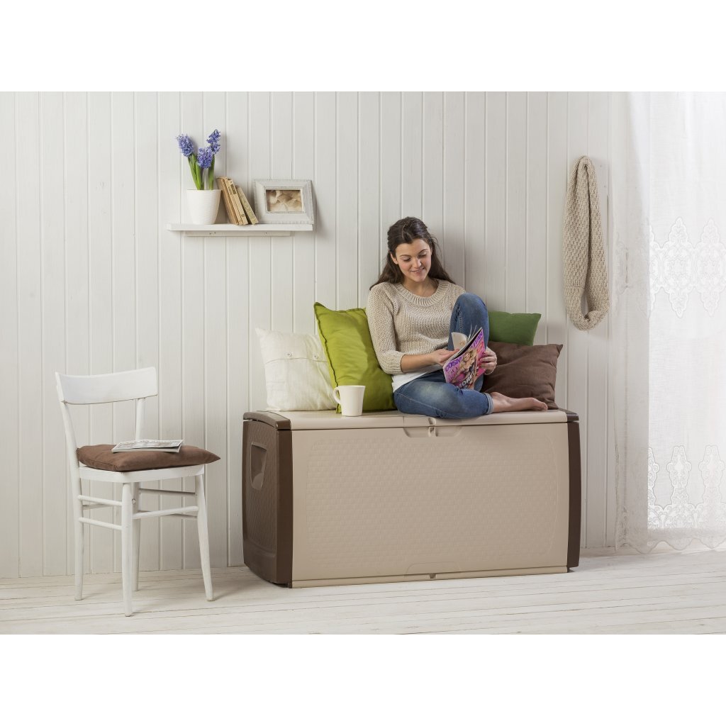 Bama Mettitutto Container 350 L 122x56x63 cm Beige/Taupe