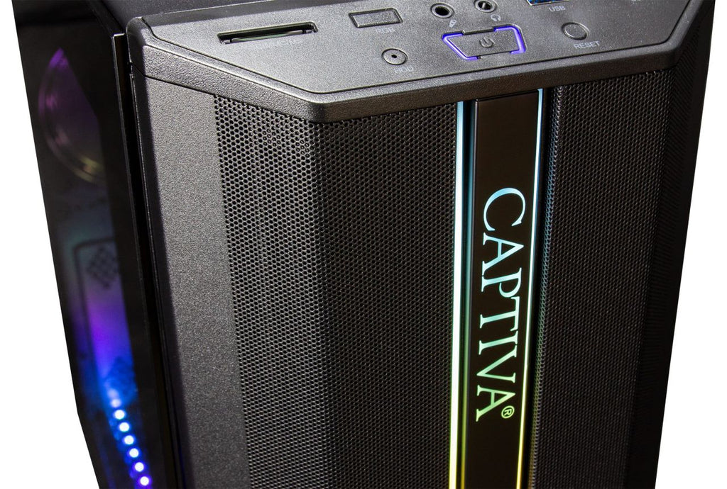Captiva Gaming AG 122 RGB PC Case AMD Ryzen 5 5600 G A520M Motherboard 32 GB DDR4 500 GB NVMe SSD