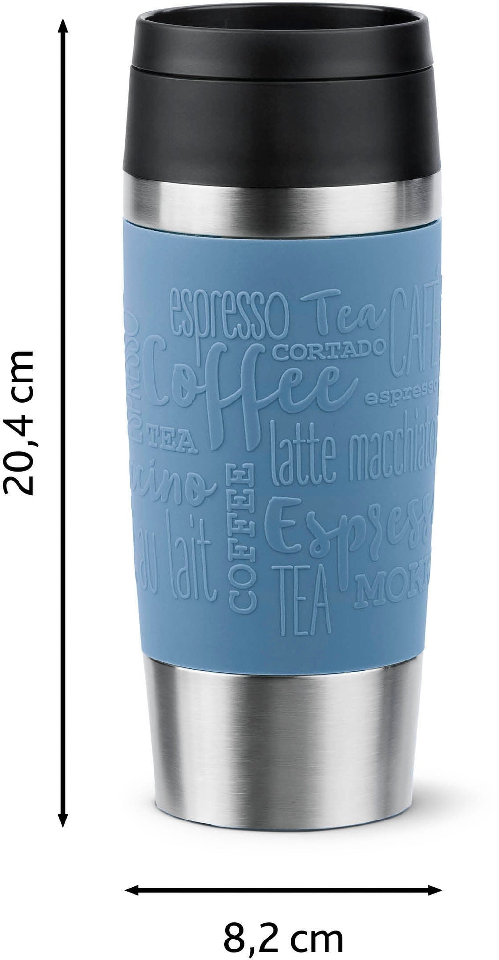 emsa TRAVEL MUG Classic Insulated Mug 0.36 L Aqua Blue (N20211)