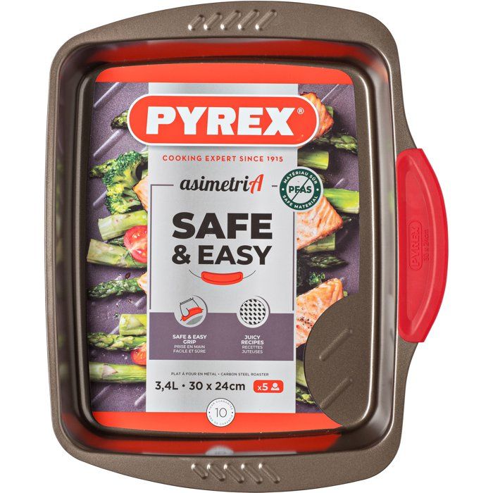 PYREX Oven Dish - 1452052 - Rectangular Steel - 30 x 24 cm