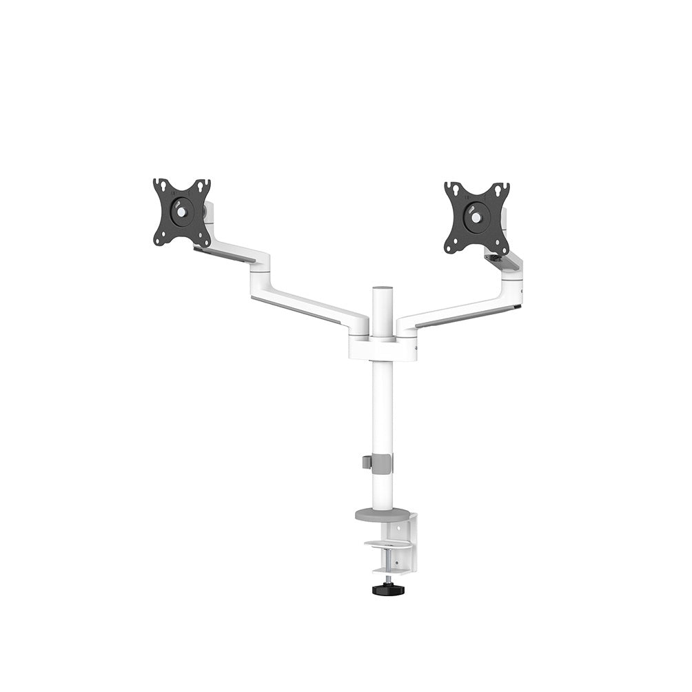 Neomounts DS60-425WH2 Monitor Desk Mount 17" - 27" White - Height Adjustable, Tiltable, Swivel, Rotatable