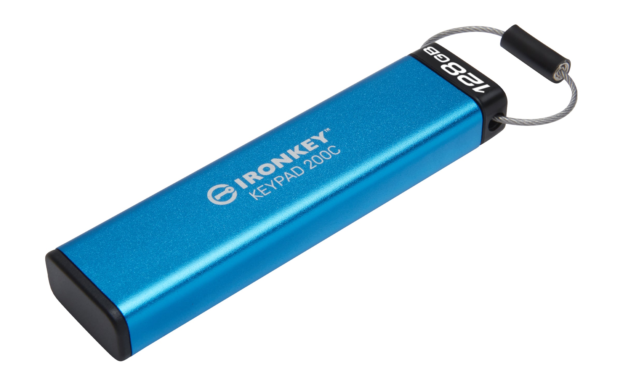 Kingston IronKey Keypad 200C - USB-Flash-Laufwerk - verschlüsselt - 128GB - USB-C 3,2 Gen 1 (IKKP200C/128GB)