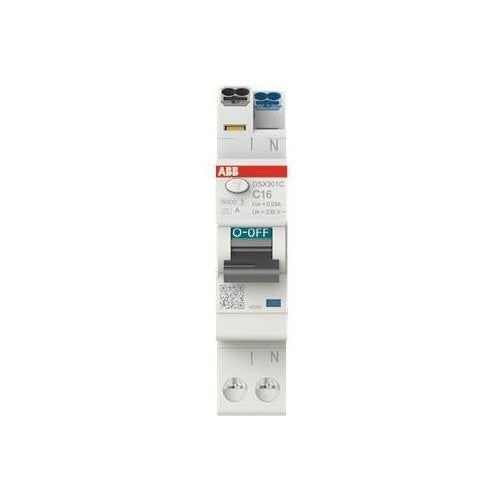 ABB FI/LS-Schalter DSX301CA-C16/0.03 1 TE 6kA1P+N AC16 30mA (2CSR255165R1164) afbeelding 1