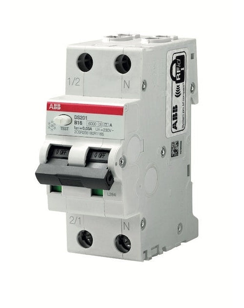ABB DS201 M B16 A30 FI/LS-Schalter 10kA, Typ A, B 16, 30mA (2CSR275180R1165) afbeelding 1