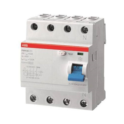 ABB FI-Schutzschalter 40A F204A-40/0,3 pro M compact 4pol. 300mA F204A-40/0,3 (2CSF204101R3400) afbeelding 1
