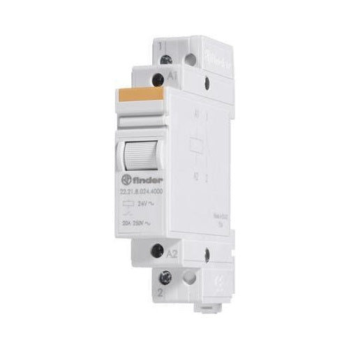Finder | Industrial Relay | 22.21.8.008.4000 8V AC 20A - 1 Form A Contact | For Control Circuits afbeelding 1