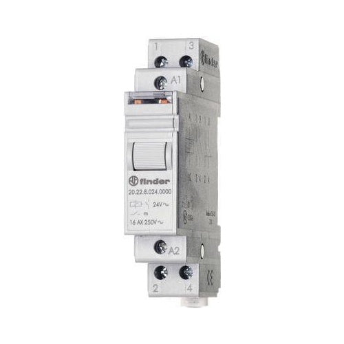 Finder Schrittschalter 2 Schliesser (NO) 12 VDC 16 A 400 VAC 4000 VA, AC1 (20.22.9.012.4000) - 8012823121536 - image 1