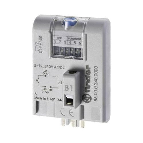 Finder Industrie-Zeitmodul, Serie 86.00 86.00.0.240 12 - 240 V DC/AC (86.00.0.240) afbeelding 1