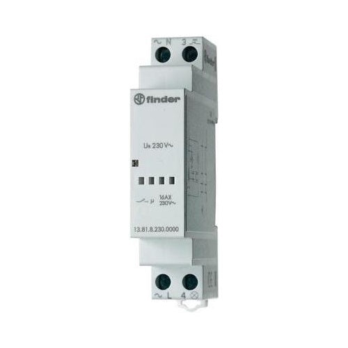 Finder Stromstoß-Schalter Hutschiene 1 St. 13.81.8.230.0000 1 Schließer 230 V/AC 3700 VA (13.81.8.230.0000) afbeelding 1