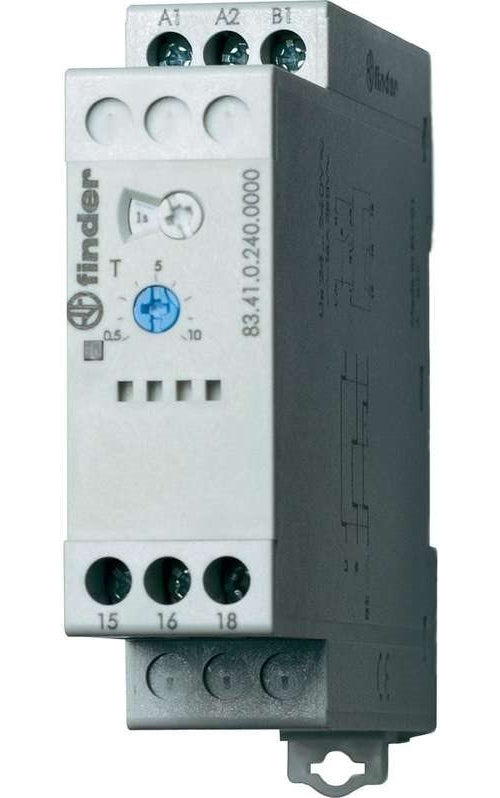Finder Industrie-Zeitrelais 83.41.0.240.0000 24 - 240 V DC/AC 1 Wechsler 16 A Max. 400 V/AC (83.41.0.240.0000) afbeelding 1