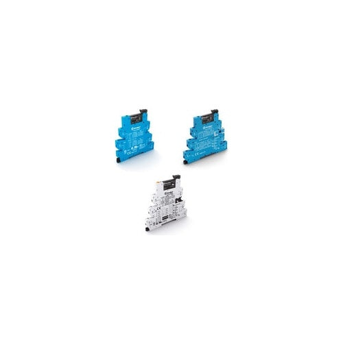 Finder 39.81.0.024.0060. Produktfarbe: Blau, Spulenspannung: 24 V. AC Eingangsfrequenz: 50 - 60 Hz (398100240060) afbeelding 1